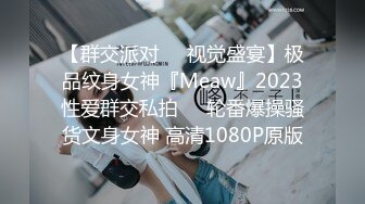 【群交派对❤️视觉盛宴】极品纹身女神『Meaw』2023性爱群交私拍❤️轮番爆操骚货文身女神 高清1080P原版